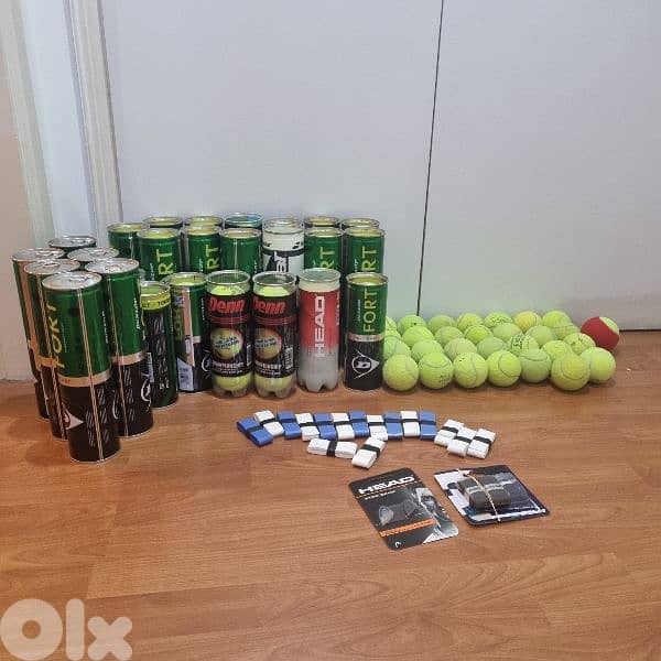 tennis  balls +grips+shock absorption bargain price 11