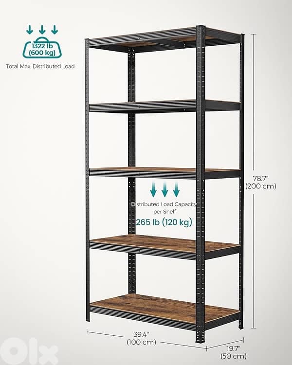 shelves unit 50x100x200 cm 2