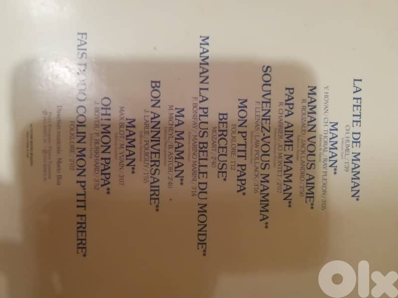 Paulette Rollin - pour toi maman les plus belles chansons vinyl 1