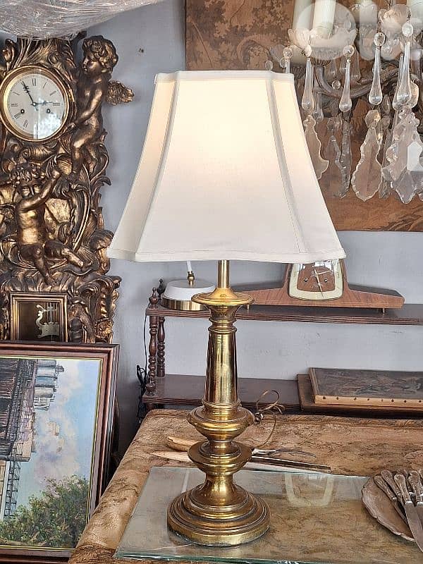 large english brass lamp 0