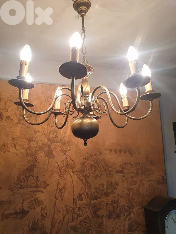 flemish bronze chandelier 0