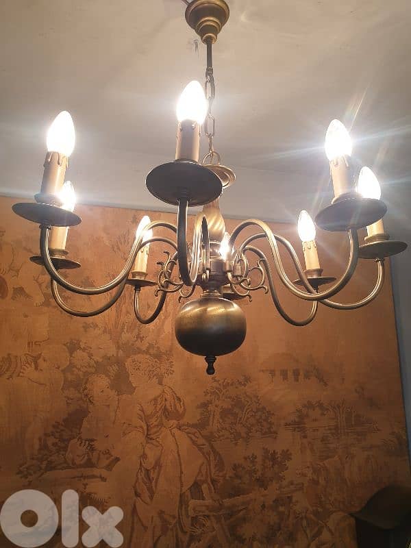 flemish bronze chandelier 1