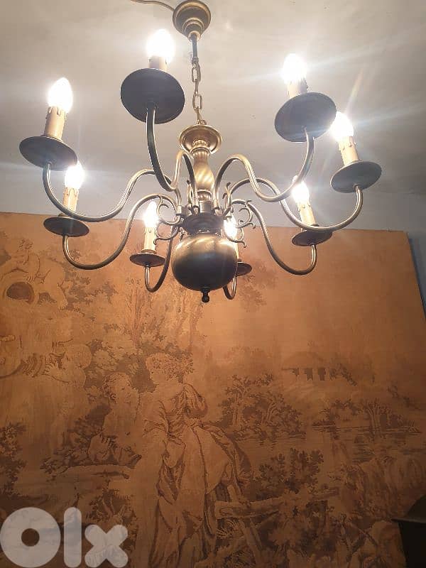 flemish bronze chandelier 2
