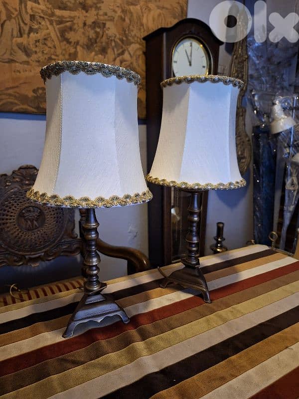 2 italian brass lamps 1