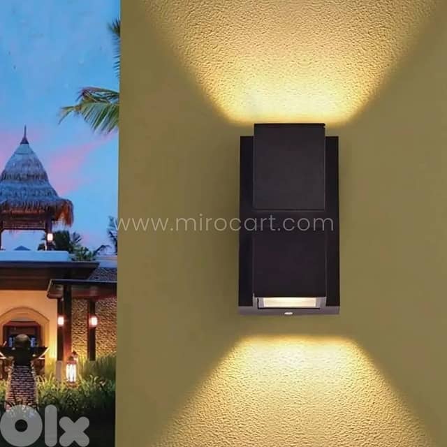 Modern Up & Down Wall Light – Warm LED, IP65 for Garden & Patio 3