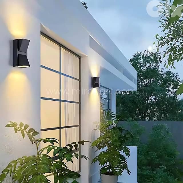 Modern Up & Down Wall Light – Warm LED, IP65 for Garden & Patio 6