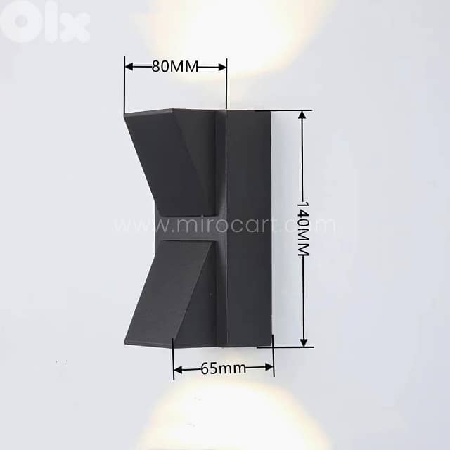 Modern Up & Down Wall Light – Warm LED, IP65 for Garden & Patio 9