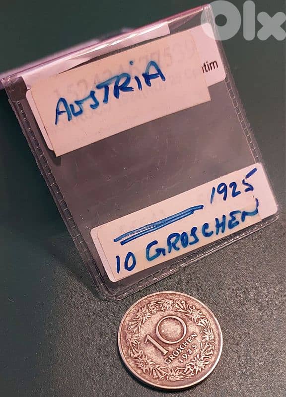 Austria 1925 First Republic 10 Groschen KM# 2838 1