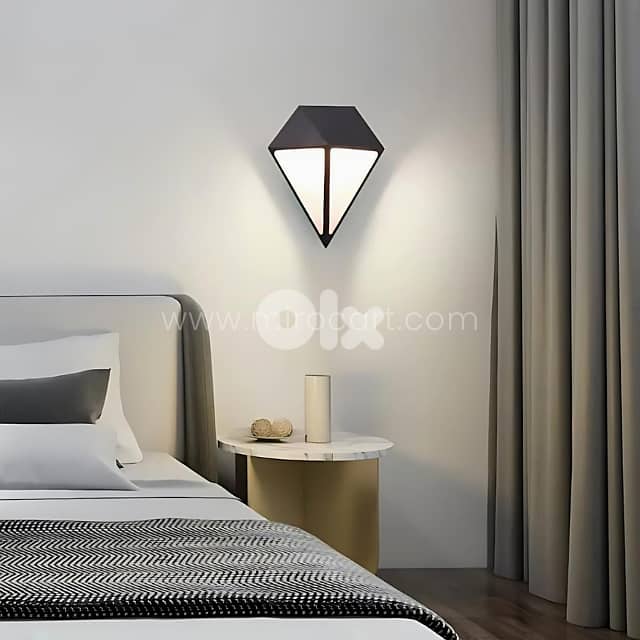 Diamond Wall Light – IP65 Waterproof with Warm Glow for Indoors & Out 0