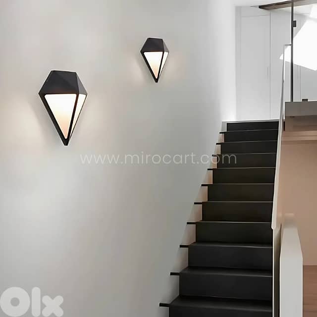 Diamond Wall Light – IP65 Waterproof with Warm Glow for Indoors & Out 1