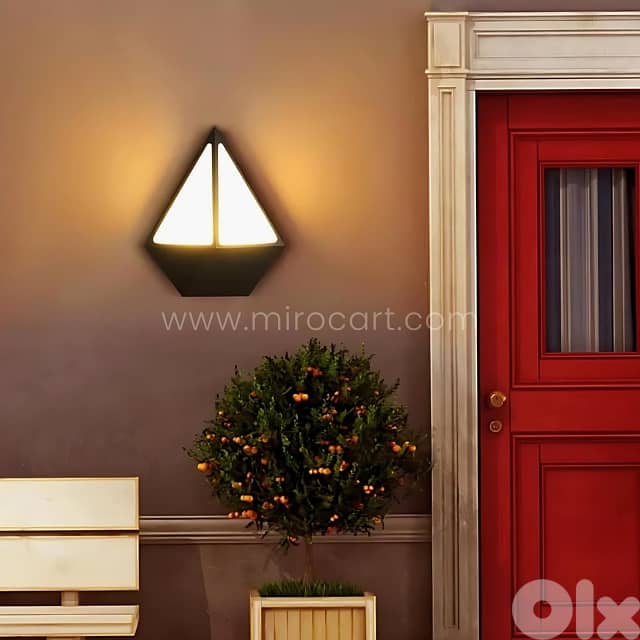 Diamond Wall Light – IP65 Waterproof with Warm Glow for Indoors & Out 3