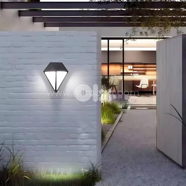 Diamond Wall Light – IP65 Waterproof with Warm Glow for Indoors & Out 5