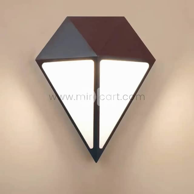 Diamond Wall Light – IP65 Waterproof with Warm Glow for Indoors & Out 6