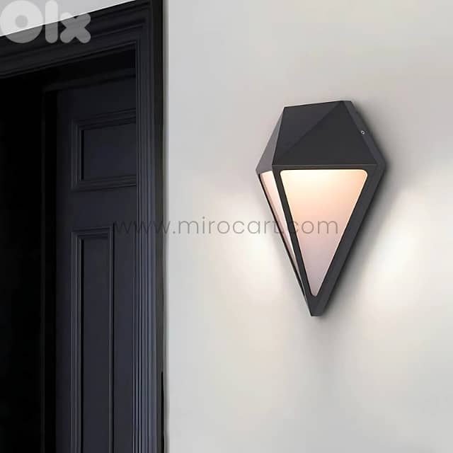 Diamond Wall Light – IP65 Waterproof with Warm Glow for Indoors & Out 8