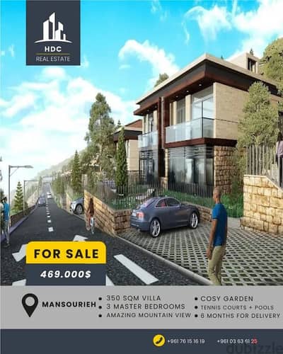 Mansourieh 350 sqm Villa | Mountain View | under construction