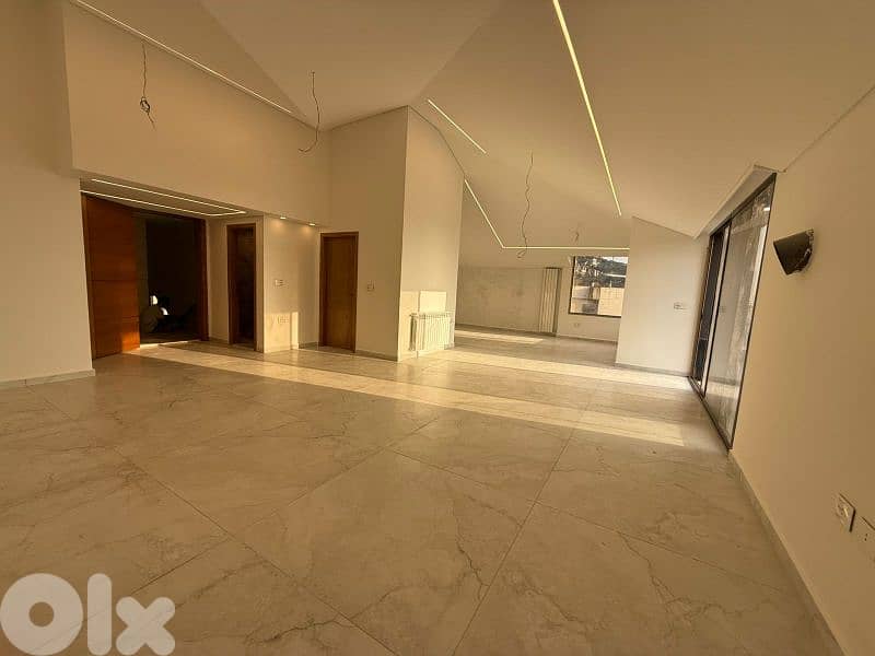 Mtayleb New high ceiling Roof | 260 sqm | sea view | decorated 0