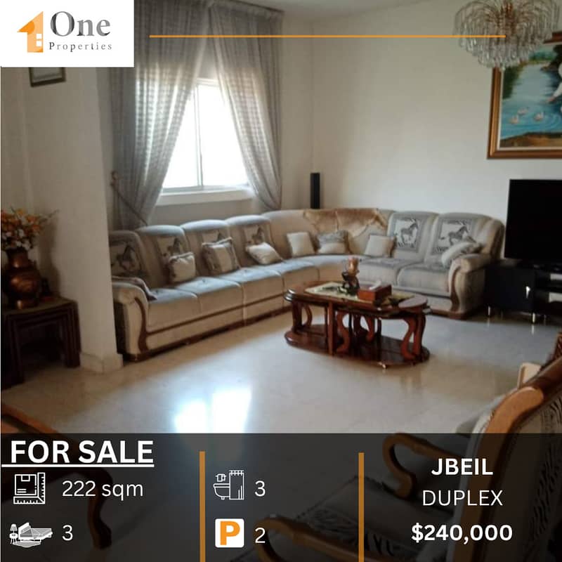DUPLEX FOR SALE IN JBEIL 0