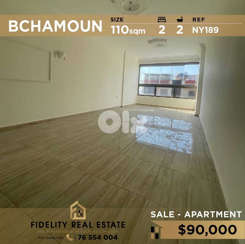 Apartment for sale in Bchamoun NY189 شقة للبيع في بشامون 0