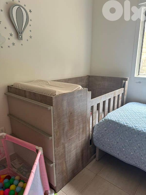 wooden park for baby new  بارك للأطفال جديد 0