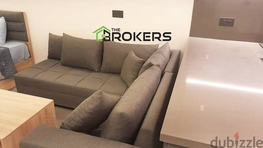 Furnished Studio for Rent in Ramlet El Bayda