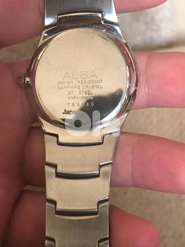 ALBA WATCH ORIGINAL SAHPPIER CRYSTAL WORKING FINE 1
