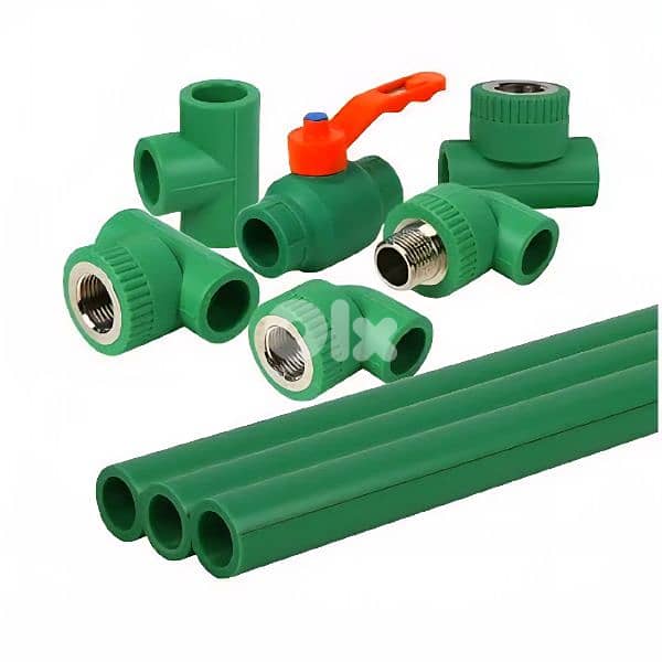 ppr pipes and connectors 20,25and 32mm 0