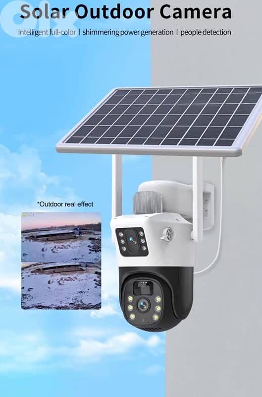 Outdoor Security Camera Solar Power wifi, waterproof 0