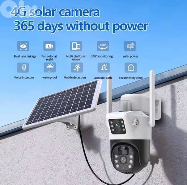 Outdoor Security Camera Solar Power wifi, waterproof 1