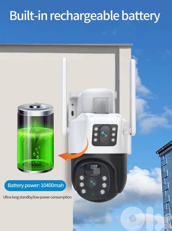 Outdoor Security Camera Solar Power wifi, waterproof 3