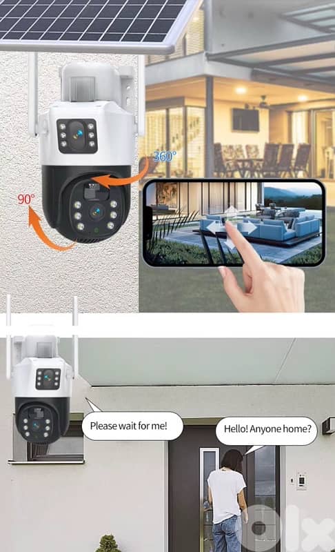 Outdoor Security Camera Solar Power wifi, waterproof 6