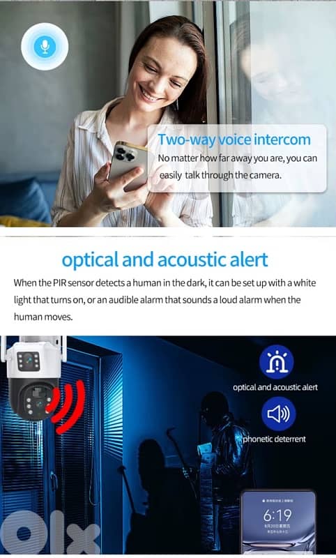 Outdoor Security Camera Solar Power wifi, waterproof 7