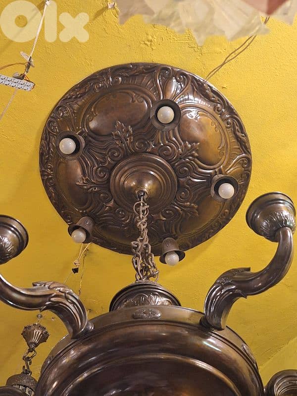 large bronze chandelier 1