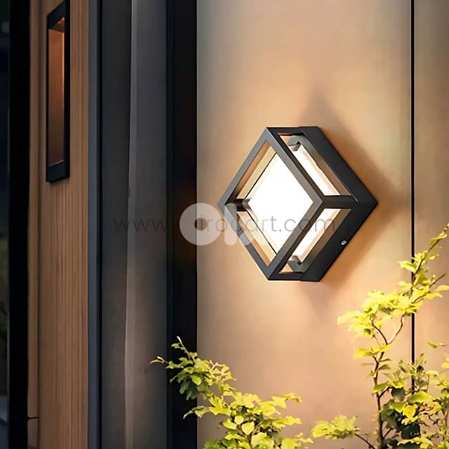 Sleek Cube Wall Light – Waterproof 3000K LED for Garden & Patios 0