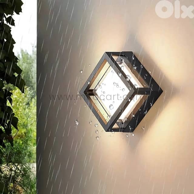 Sleek Cube Wall Light – Waterproof 3000K LED for Garden & Patios 2