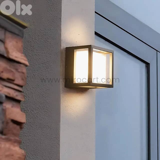 Sleek Cube Wall Light – Waterproof 3000K LED for Garden & Patios 4