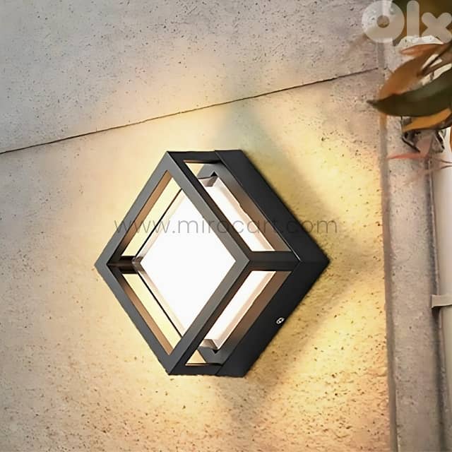 Sleek Cube Wall Light – Waterproof 3000K LED for Garden & Patios 5
