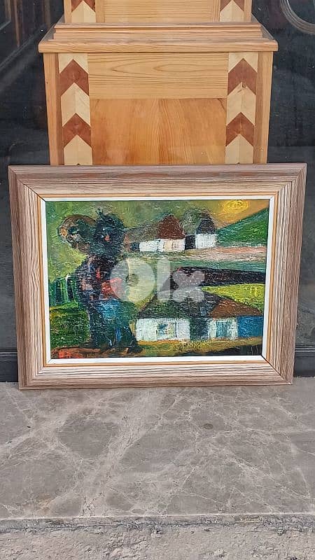 لوحة رسم زيتي اوروبية 0