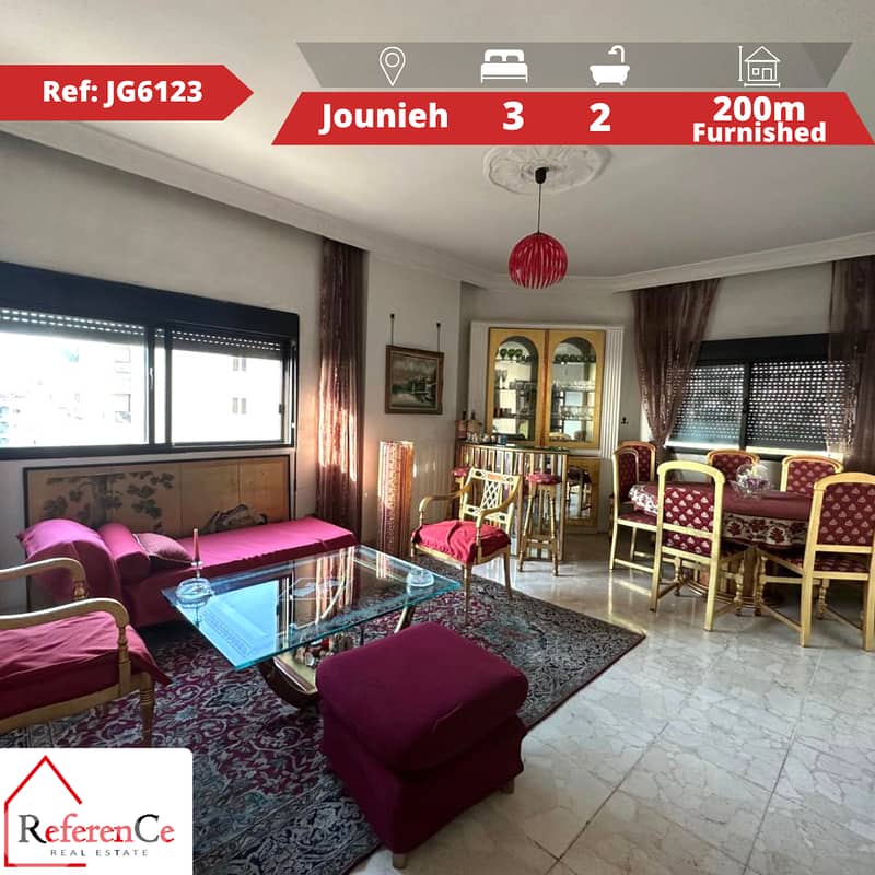 Furnished apartment in Jounieh شقة مفروشة في جونية 0