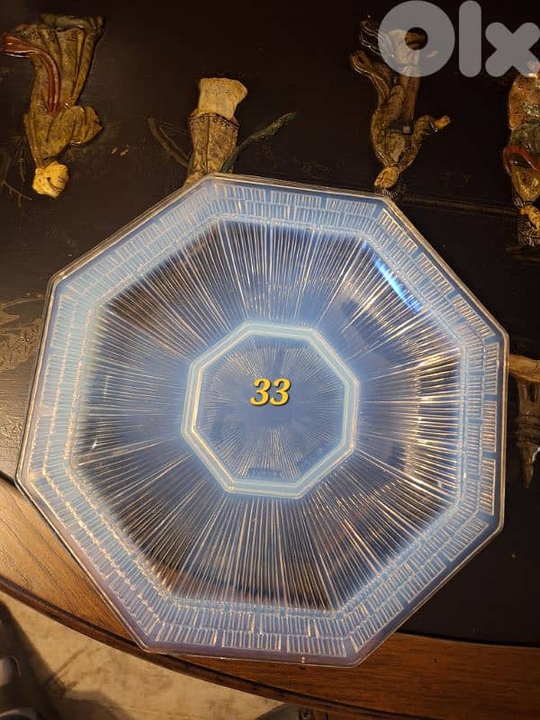 Art Deco Cup Opalescent Glass Signed Avesn France 3