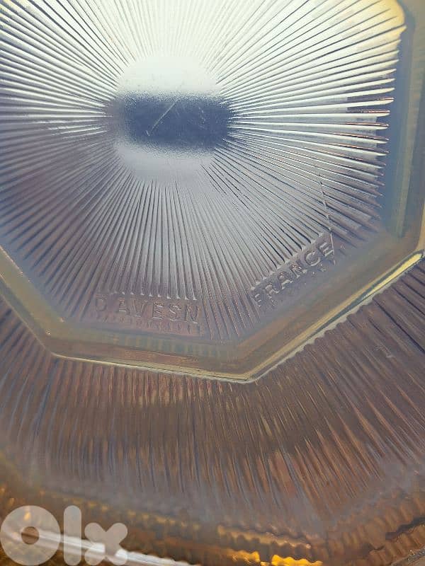 Art Deco Cup Opalescent Glass Signed Avesn France 4