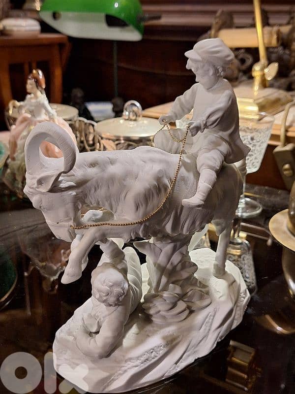 antique biscuit statue 5