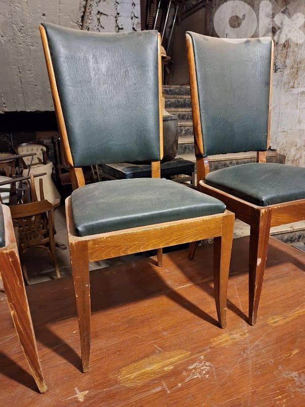 art deco 6 dining chairs 0