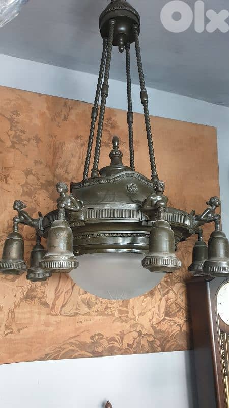 empire french bronze chandelier 1