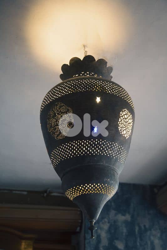 large Morocco bronze lantern 2