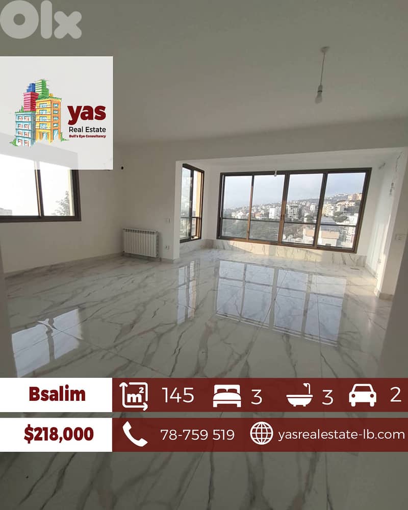Bsalim 145m2 | Private Street | New | Prime Location | View | PA 0