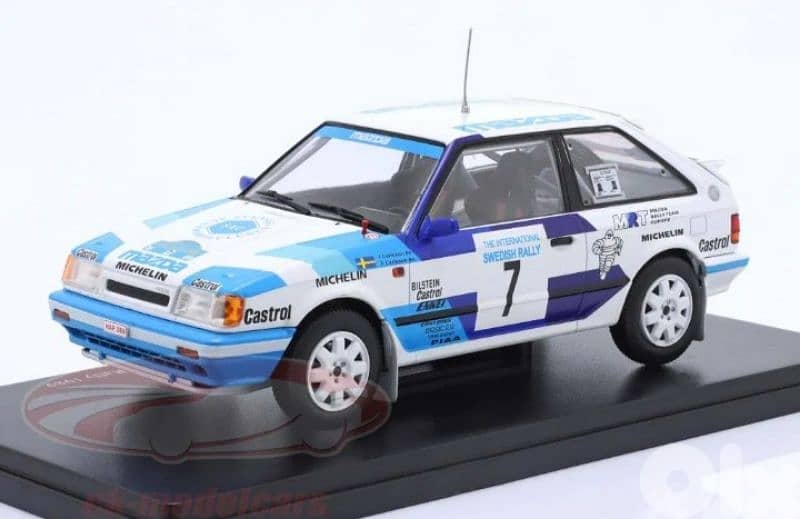 Mazda 323 4WD (Rally Sweden 1989) diecast car model 1;24 1