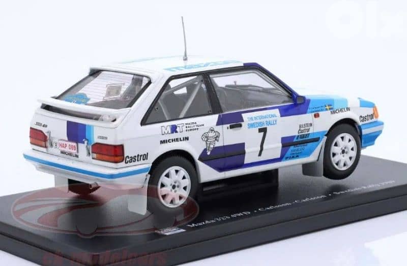 Mazda 323 4WD (Rally Sweden 1989) diecast car model 1;24 2