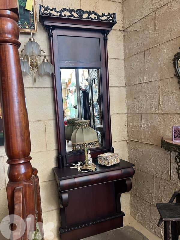 solid wood console 0