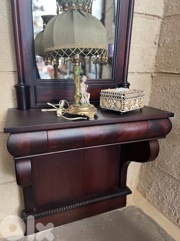 solid wood console 2