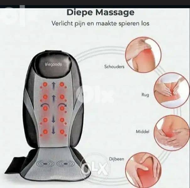 LifeGoods – Massage Pillow – Shiatsu Vibration massage/4$delivery 1